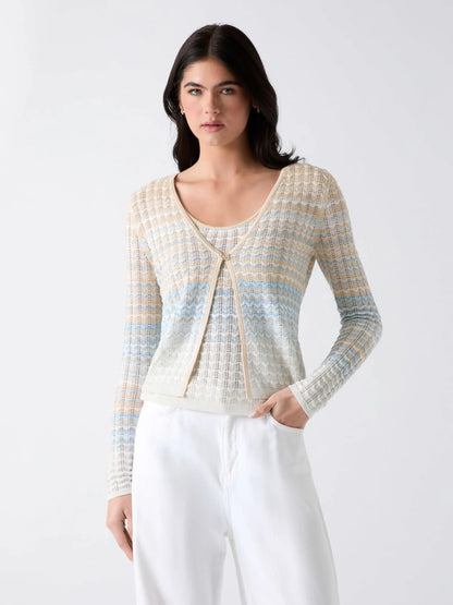 Light Blue Beige And Whit