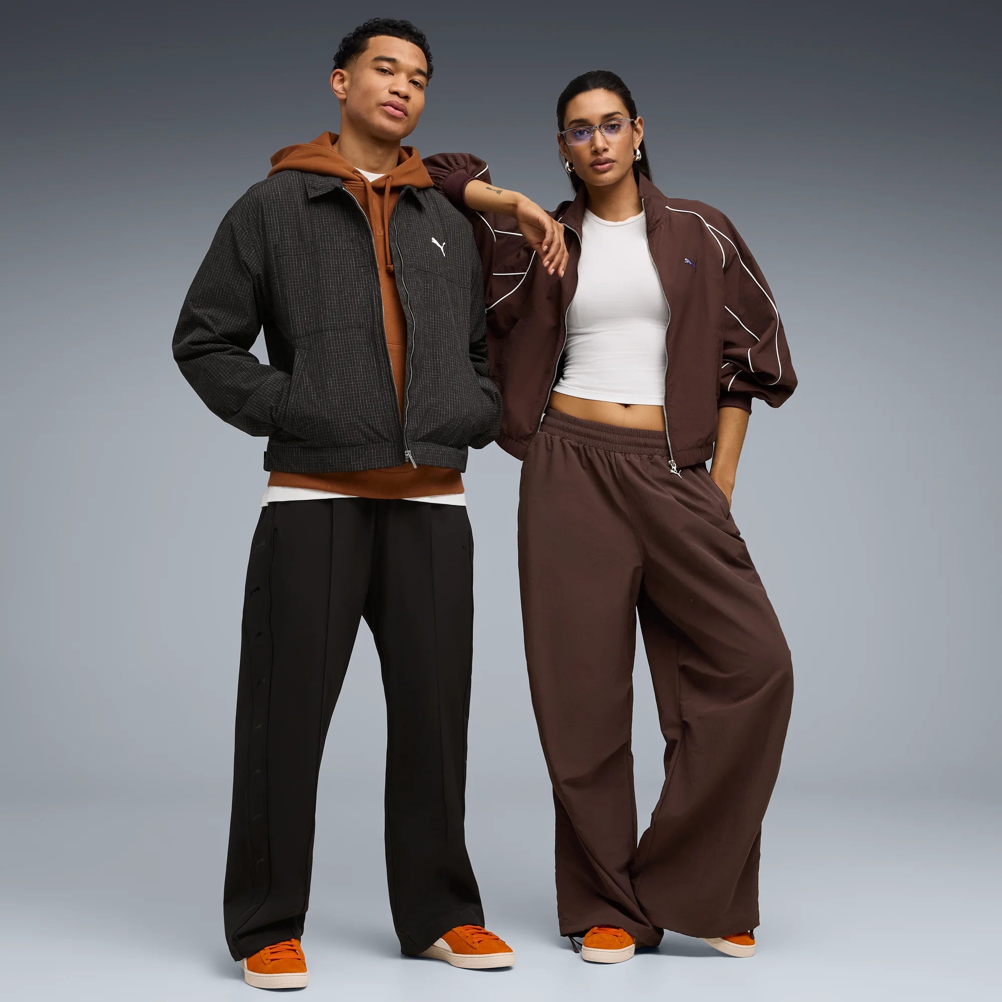 Orange Glo-PUMA White