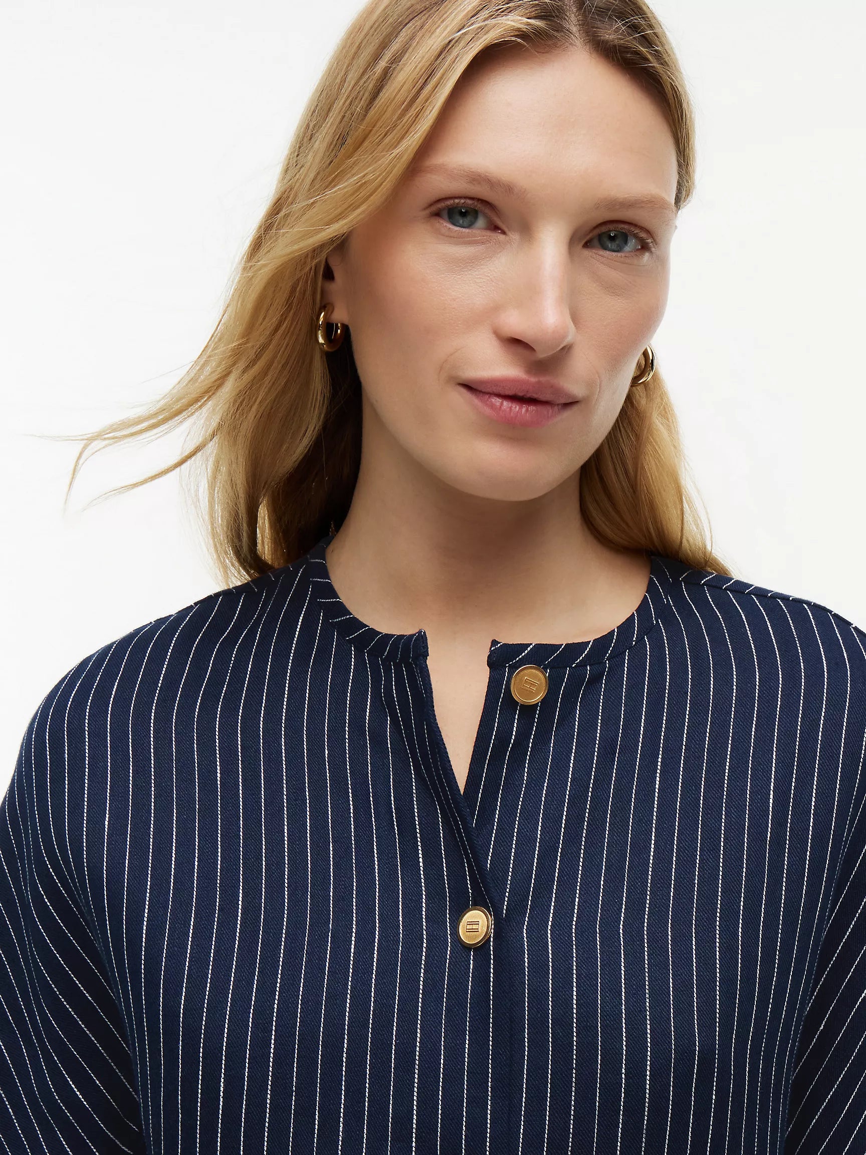 Pinstripe Navy