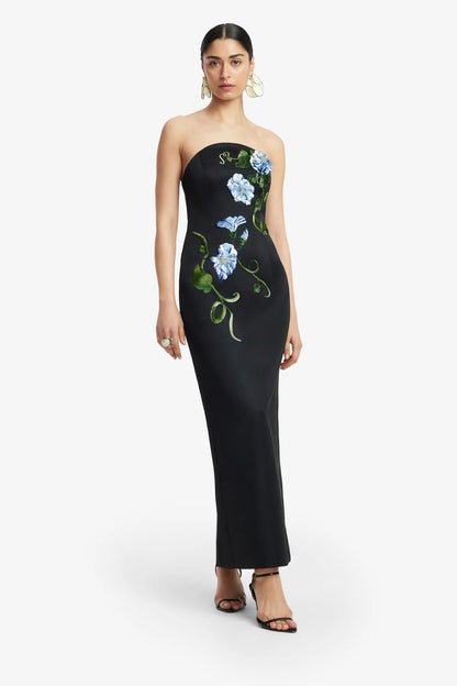 Vine Print in Ebony