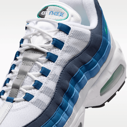 White/Lake Blue/French Blue/Emerald Green