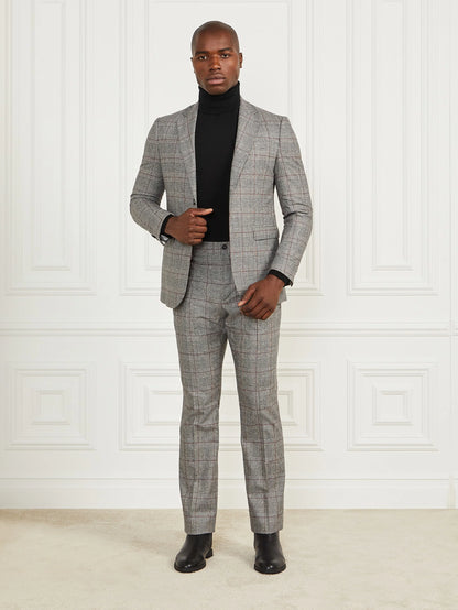 Black/White/Red Check