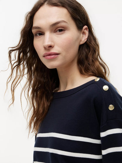 Navy Blue / Silk Stripe