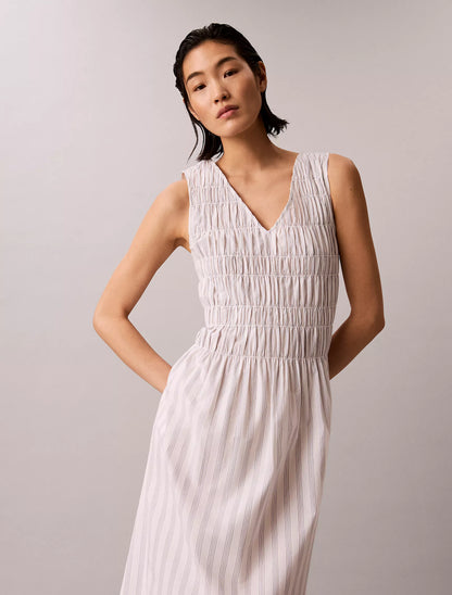 Dusty Sailor Blue Accent Stripe