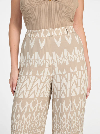 Geometric Monogram Beige/