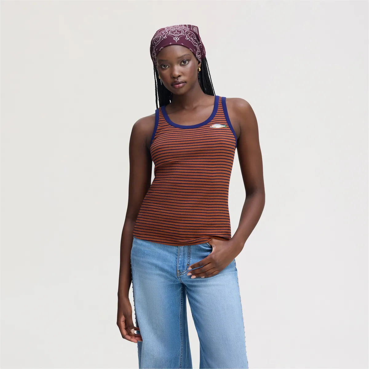 Brown and Navy