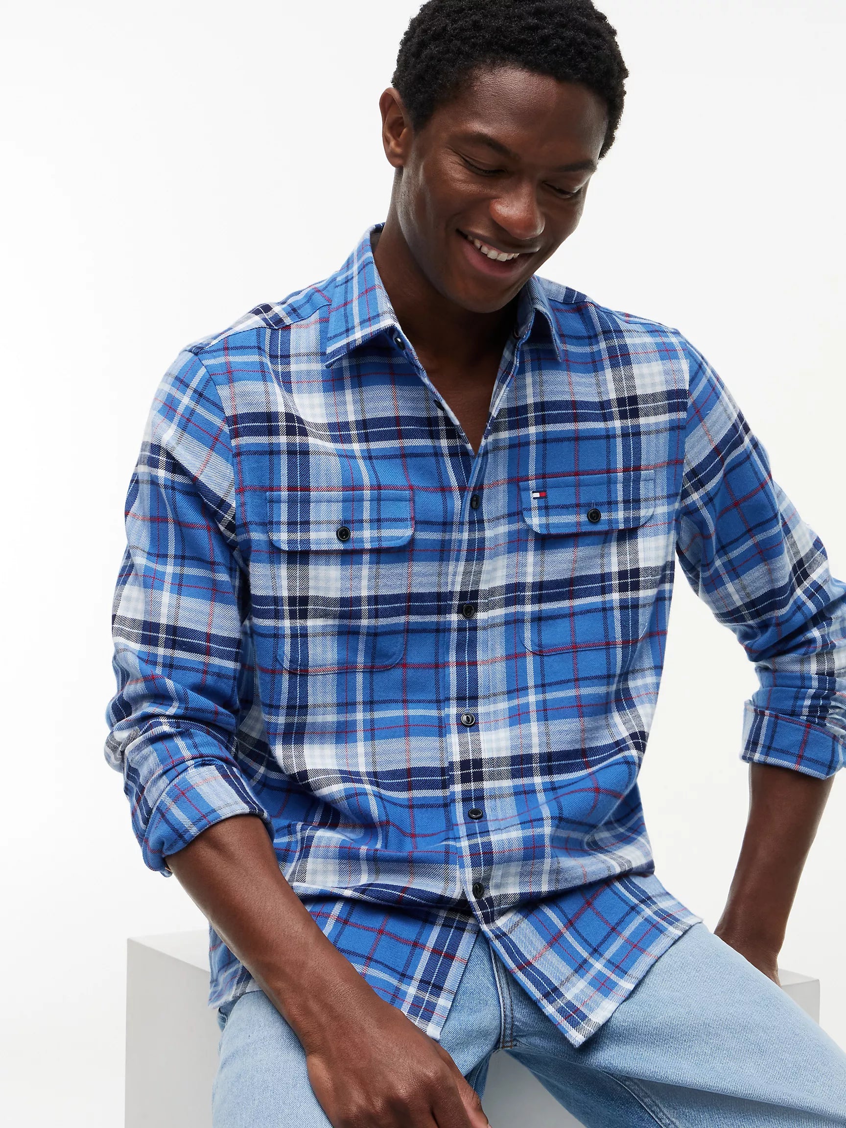 Blue Check Pattern
