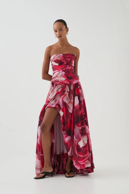 PRISMATIC FLORAL RED