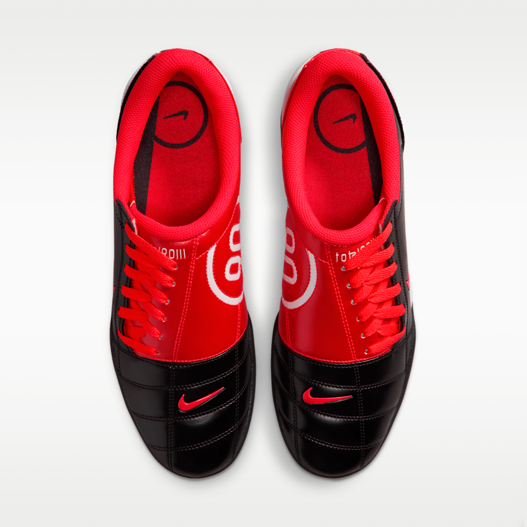 Black/White/Black/Bright Crimson