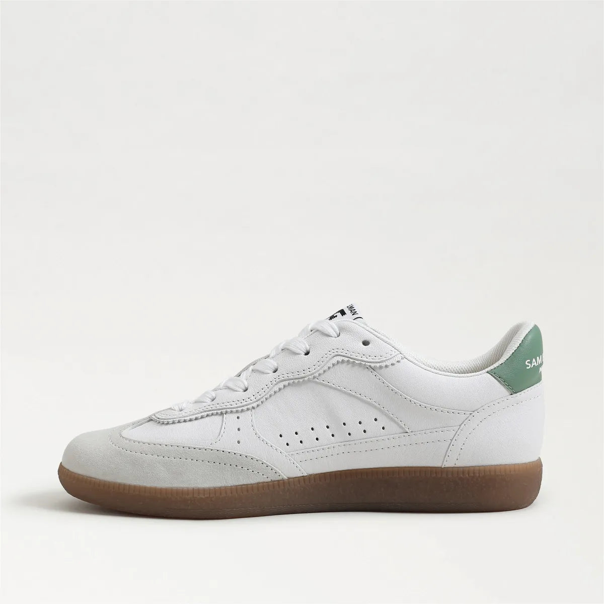 Run White/Green Garden Suede