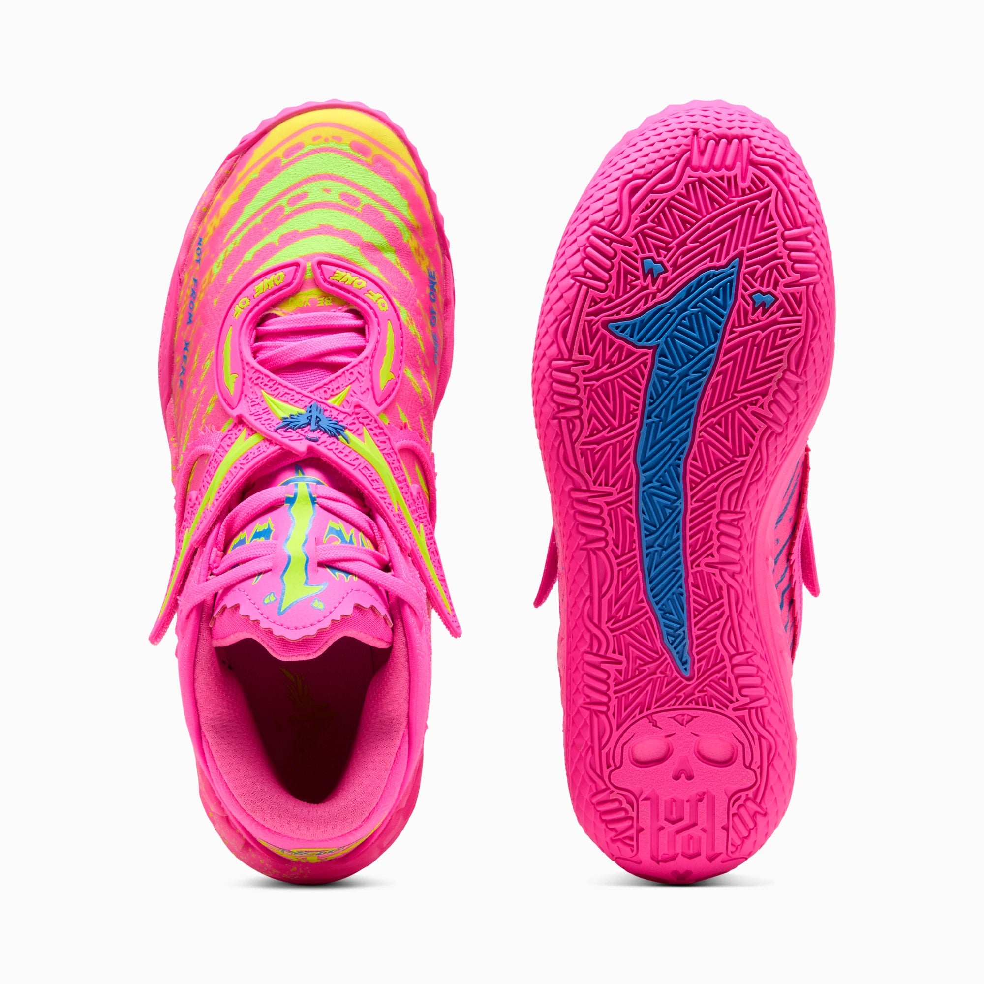 Poison Pink-Ultra Blue-Yellow Alert