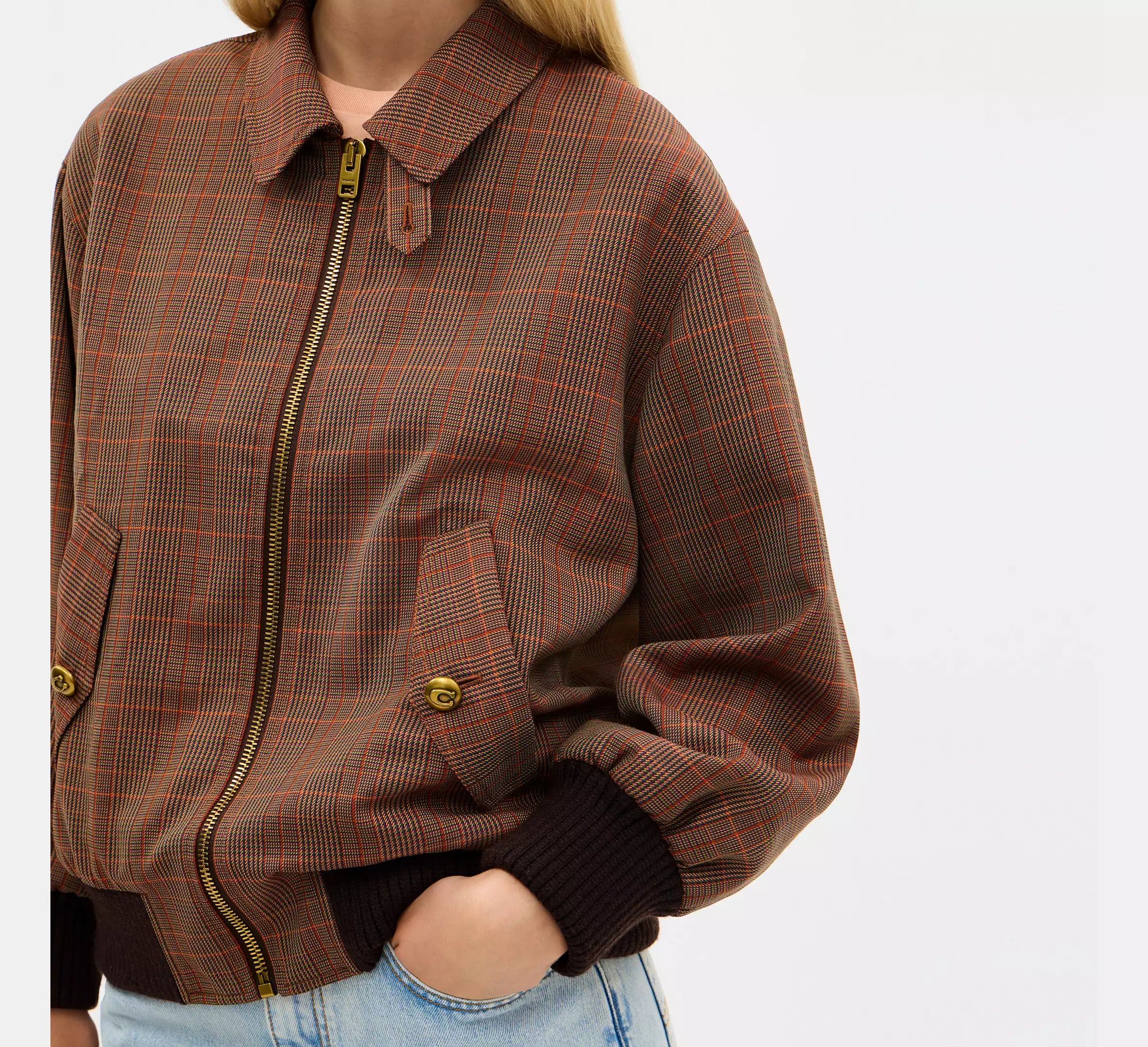 Orange/Pink Plaid