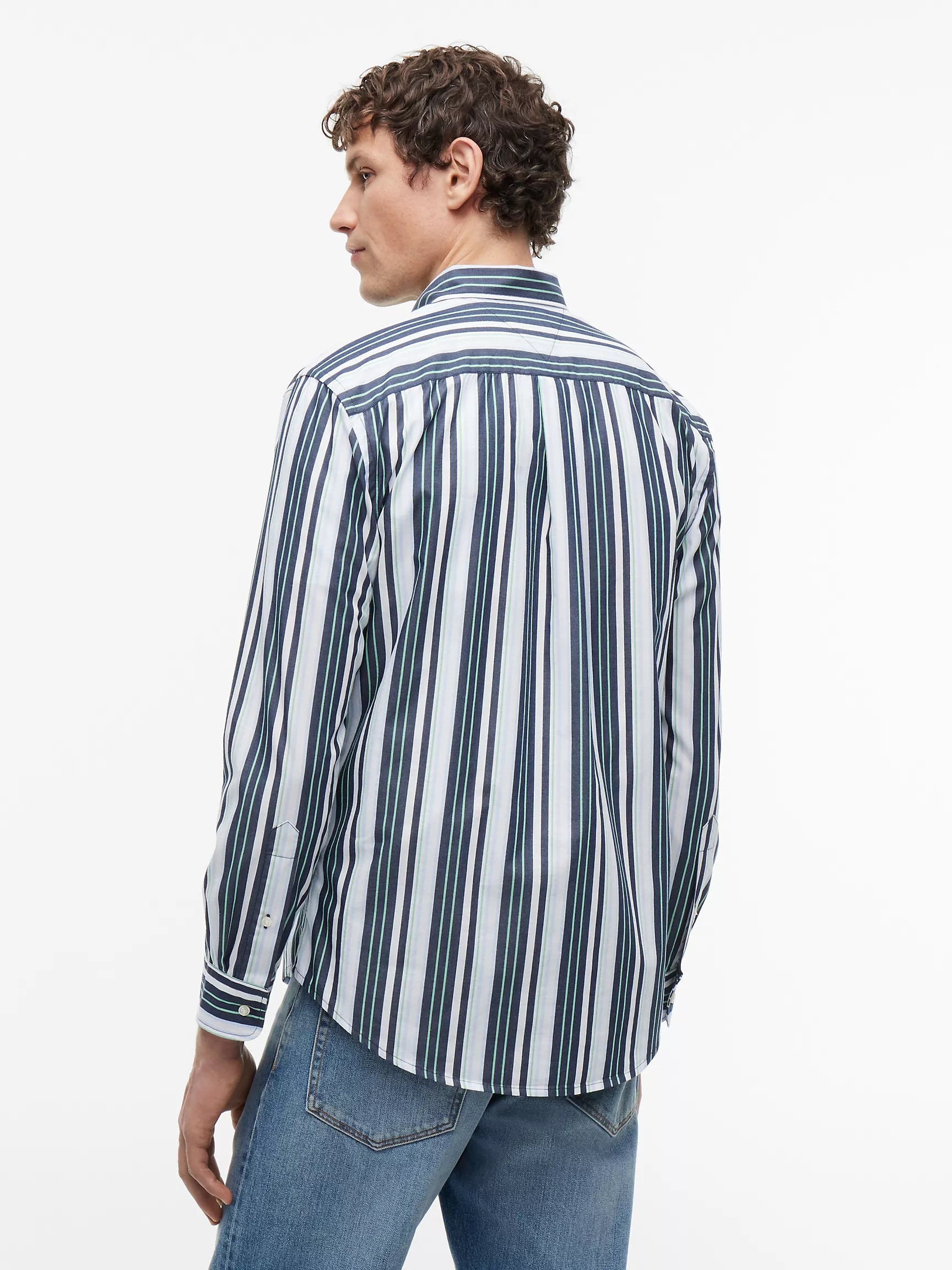 Cut Grass/Blue Stripe