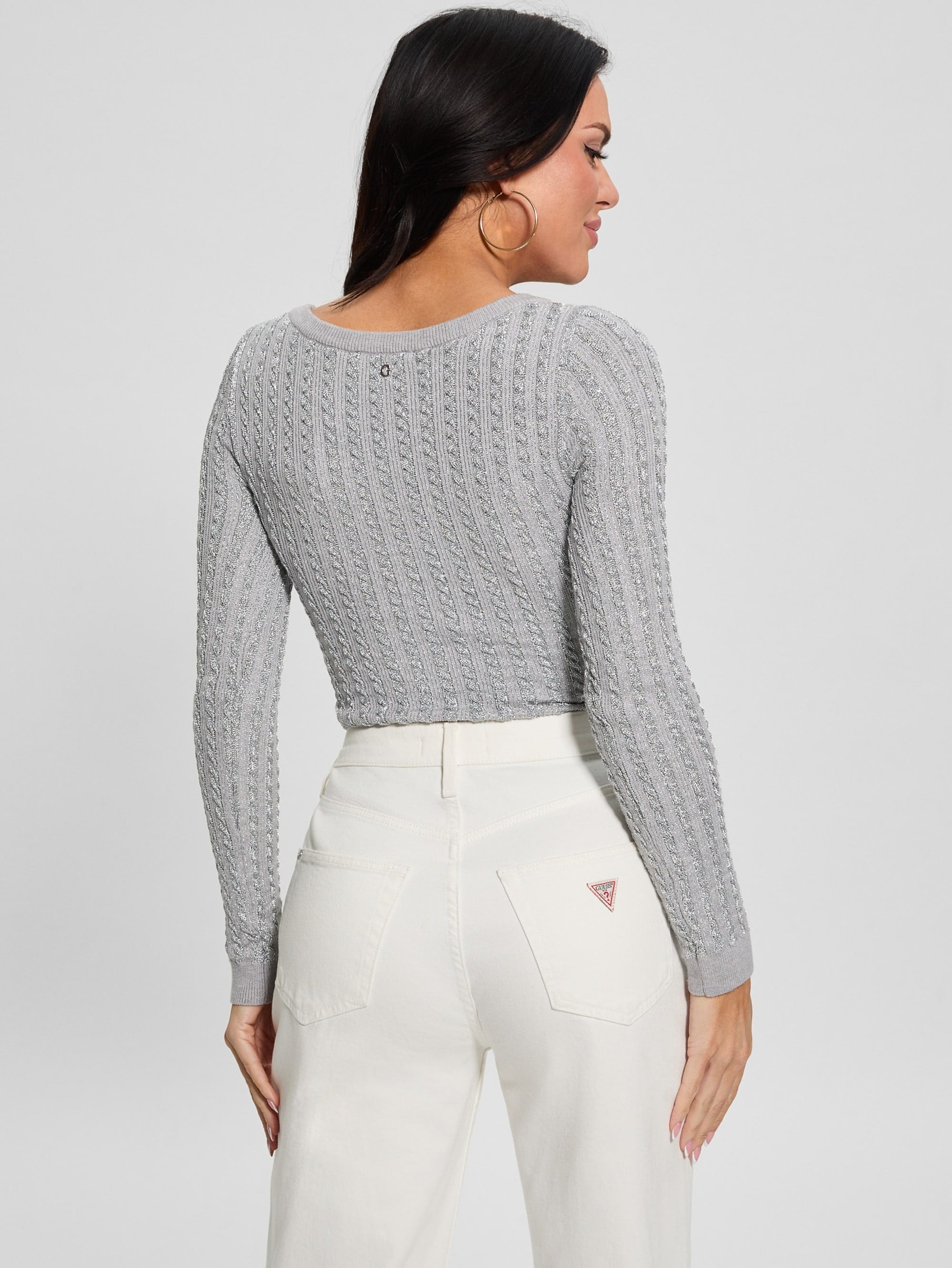 Light Grey Silver Lurex
