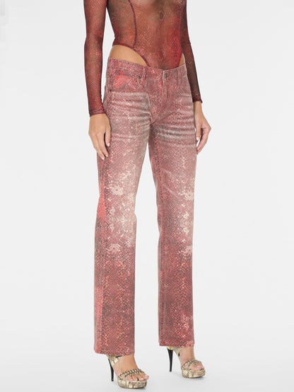 Printed Mesh Petite Syrah