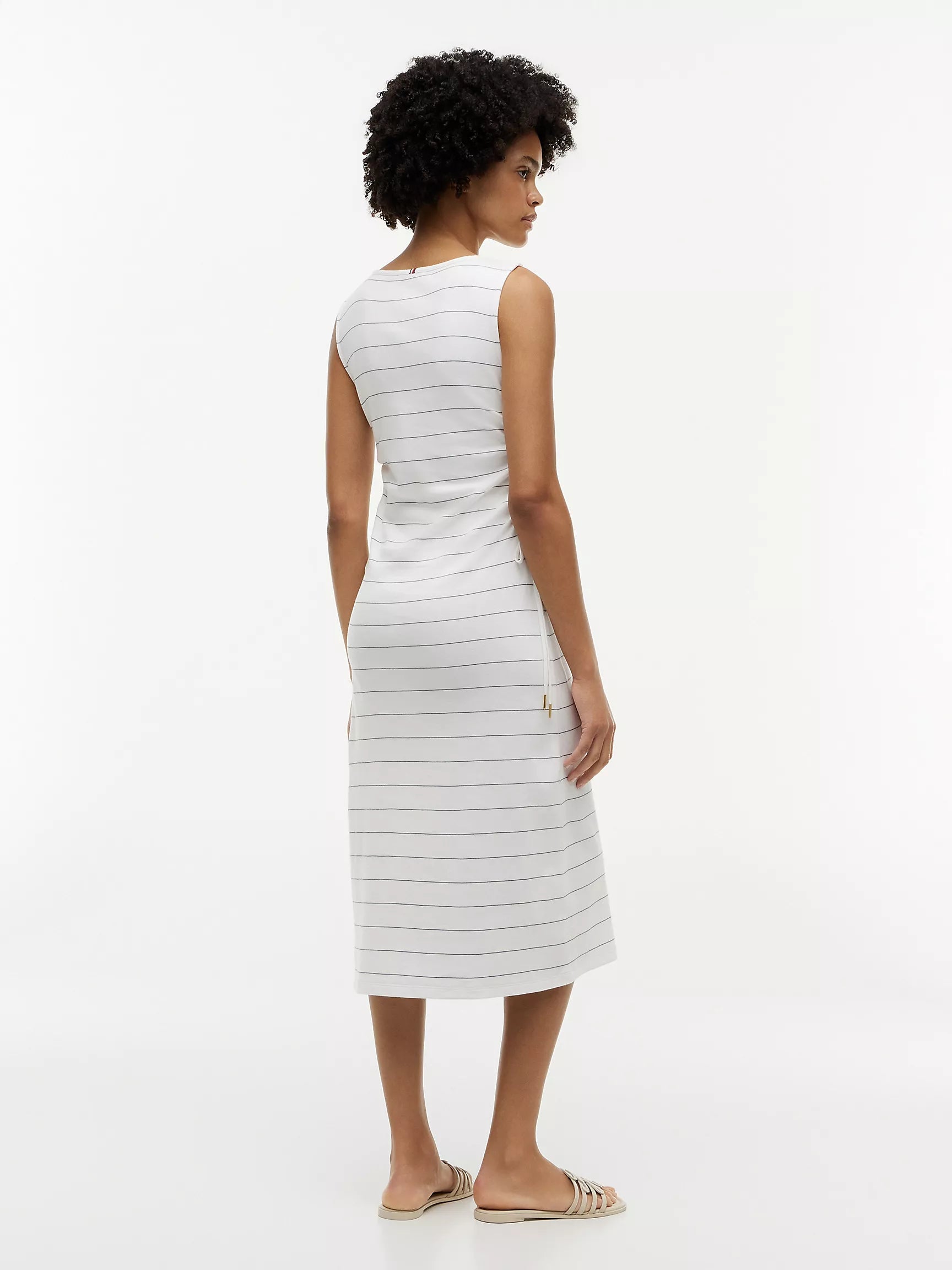 Navy Blue / Ecru Stripe