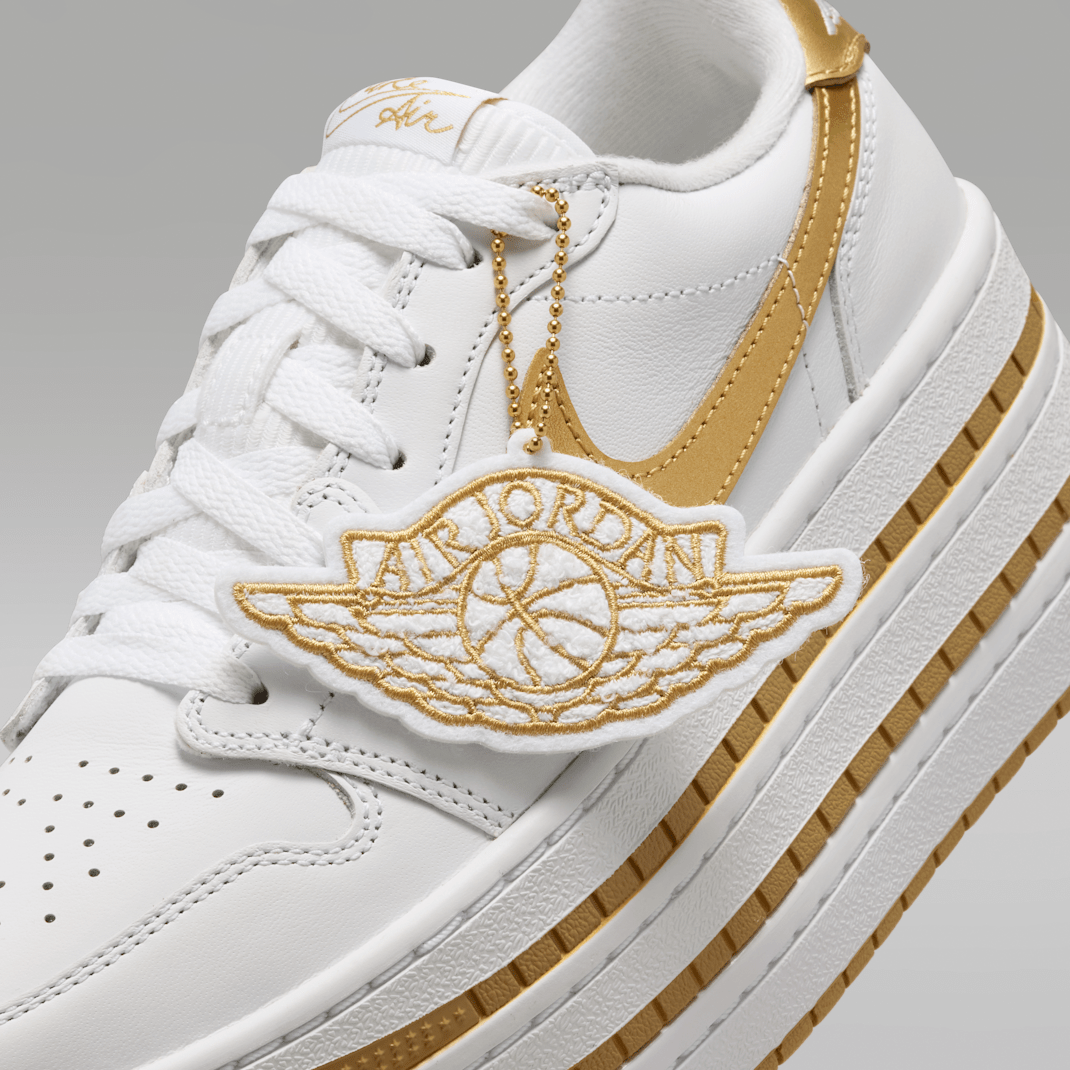 White/Metallic Gold/White