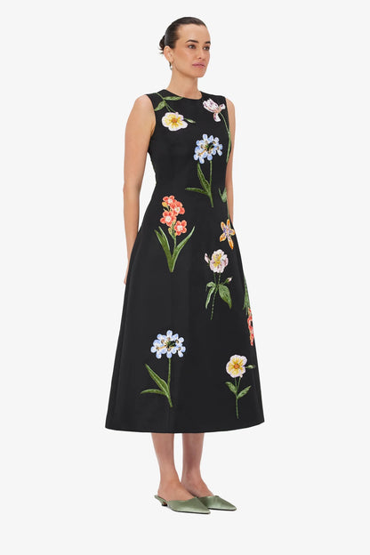 Botanical Print in Ebony