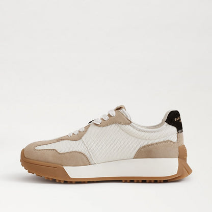 White/Tan/Black Suede