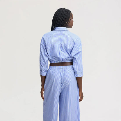 Periwinkle Shirting Stripe