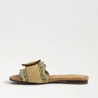 Washed Sage/Multi Faux Raffia