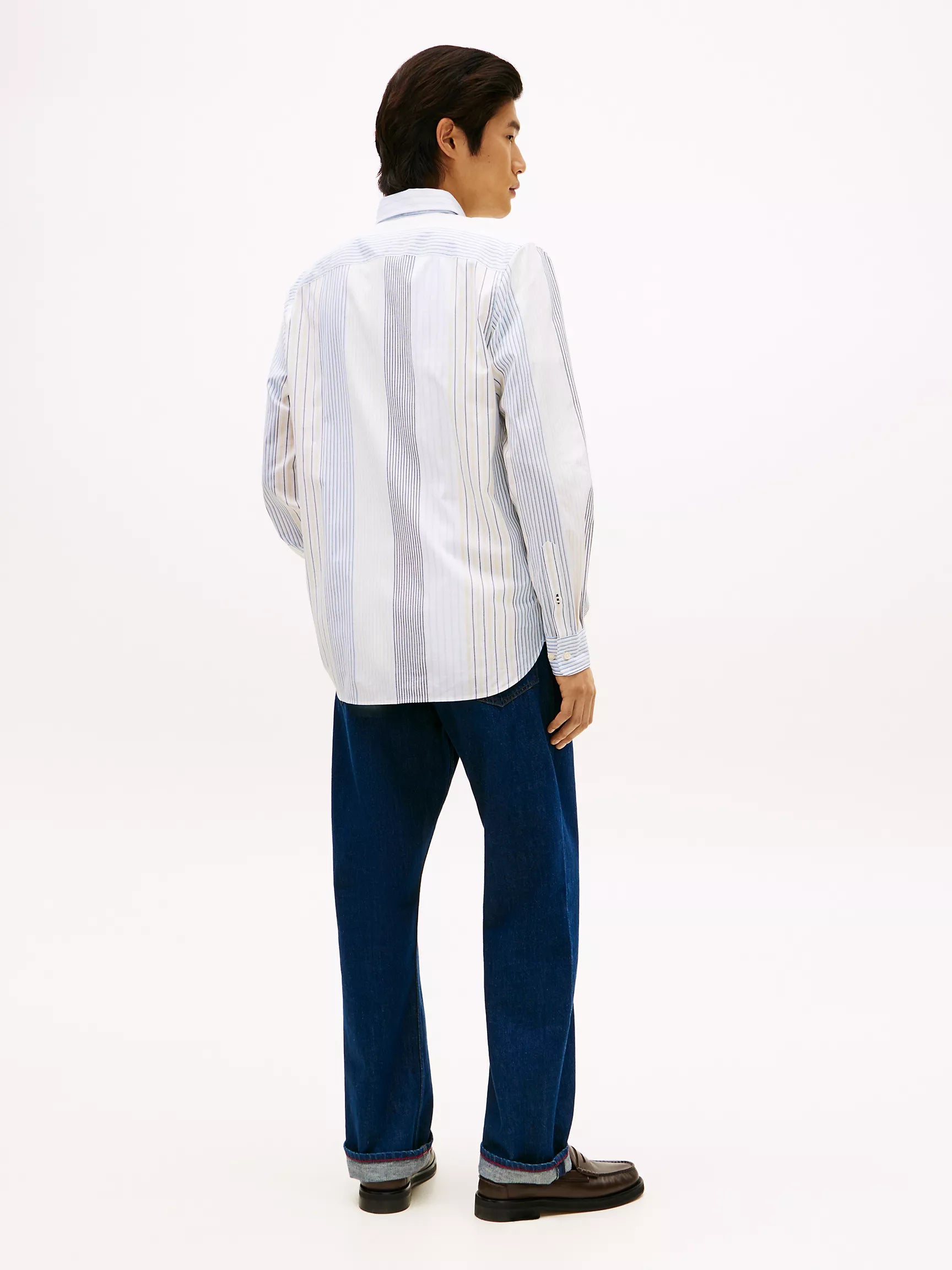 Optic White/Multi Stripe
