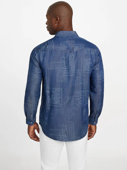 Aop Blue Bandana