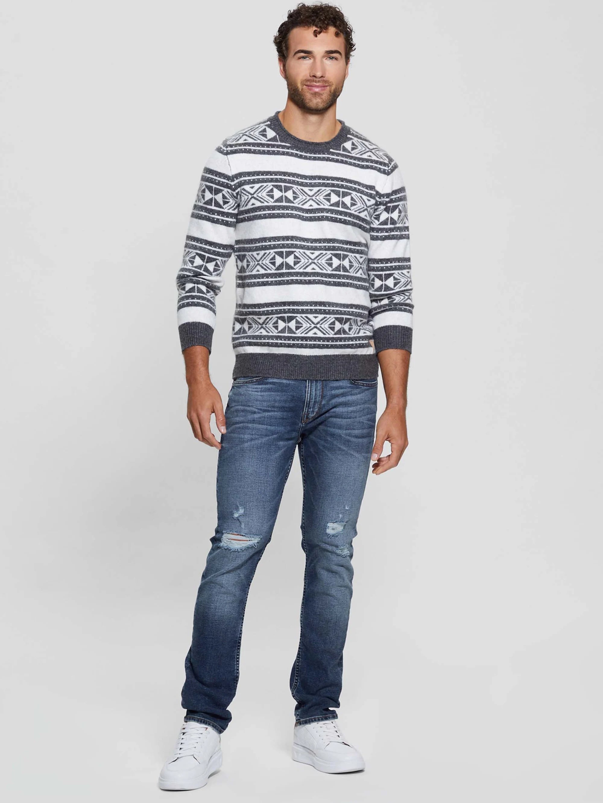 Linen Dark Grey Ethnic St