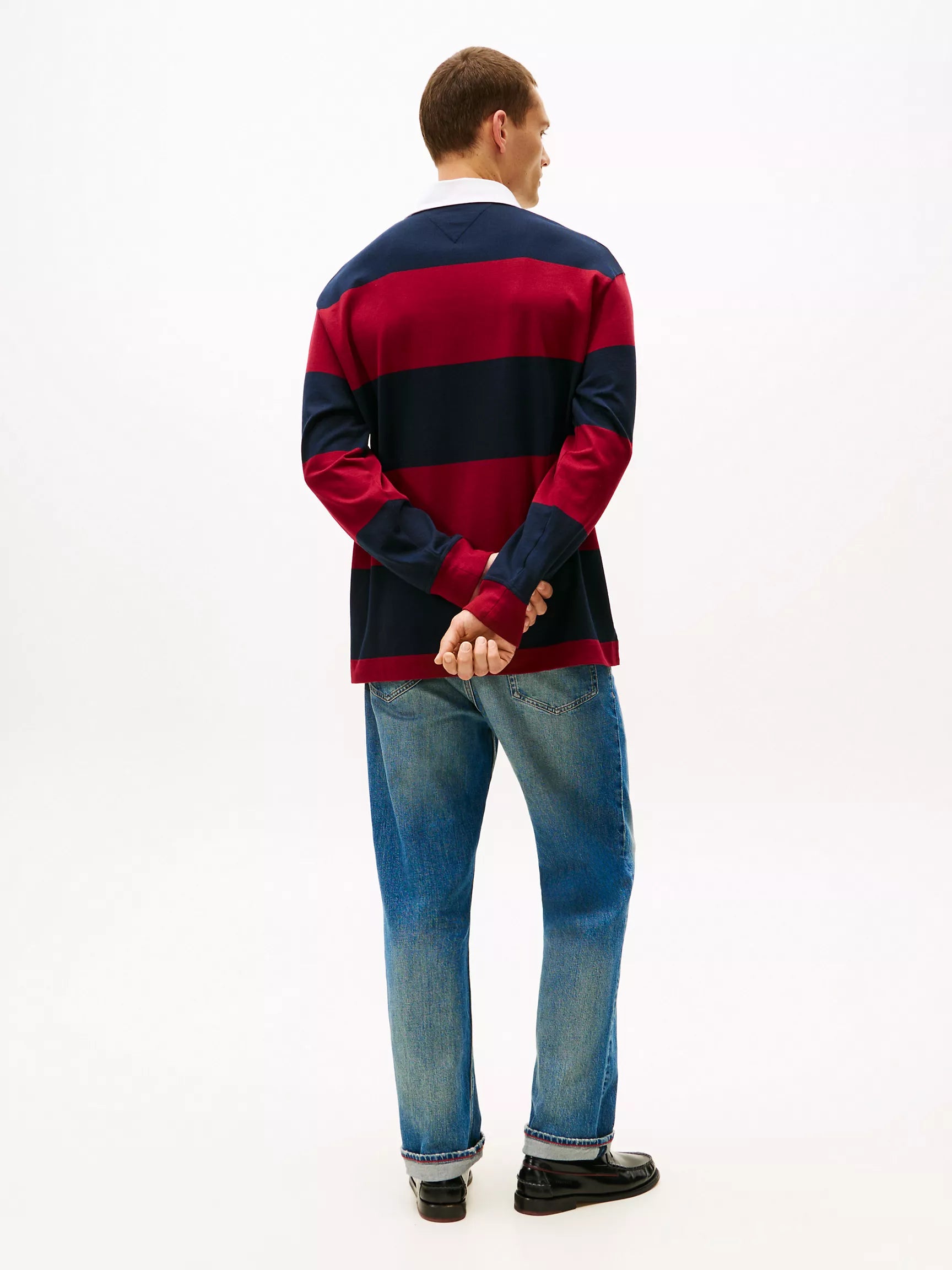 Rouge/Navy Stripe