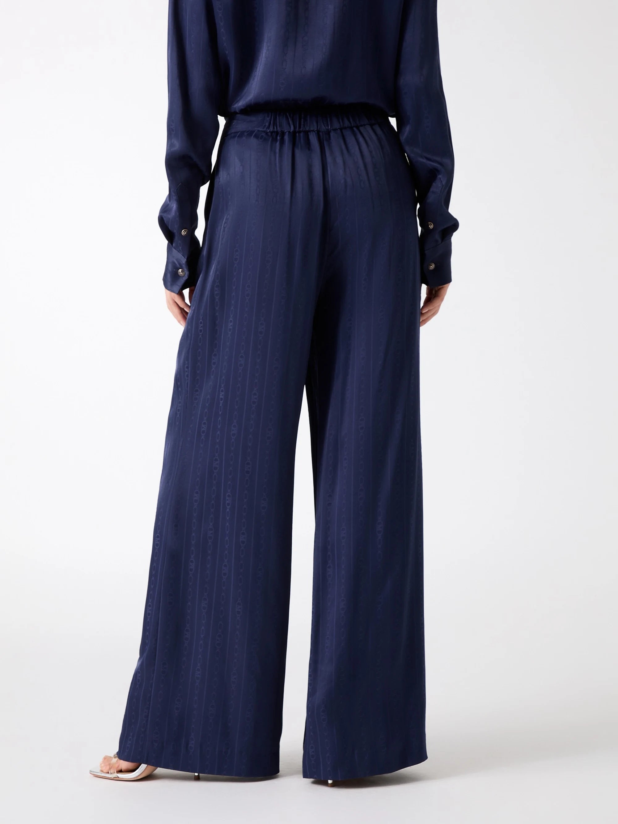 Navy Monogram Jacqaurd
