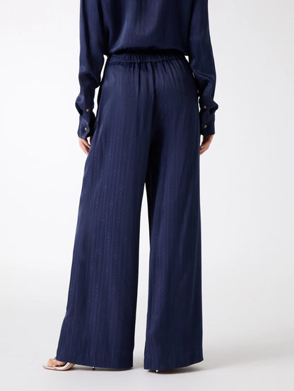 Navy Monogram Jacqaurd