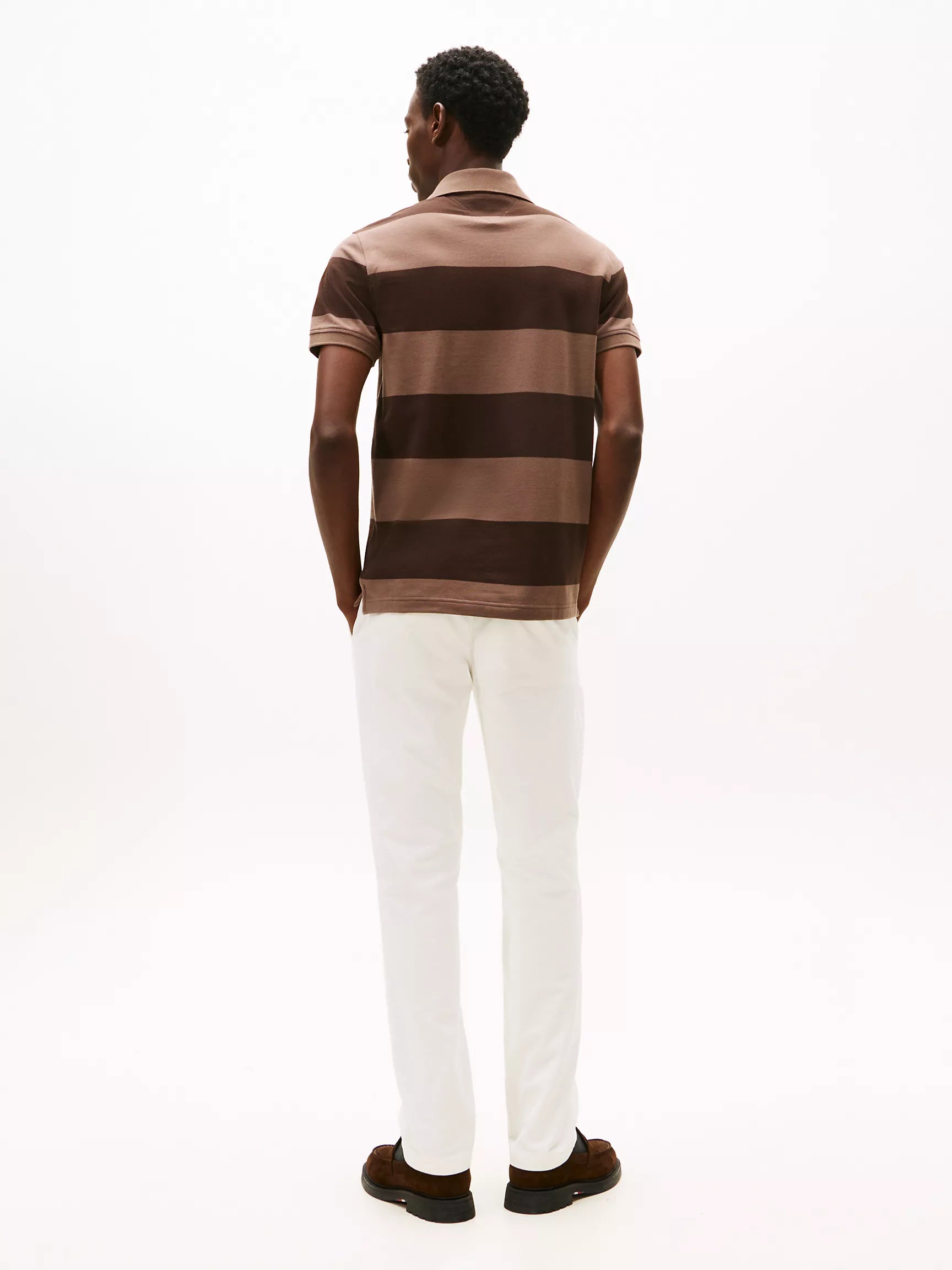 Dark Coffee/Beige Stripe