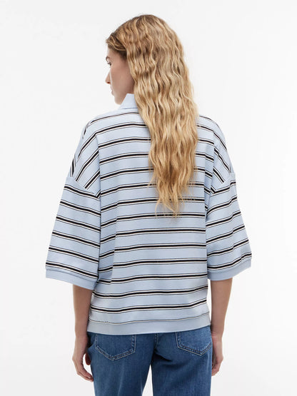 Breeze Blue / Black Stripe