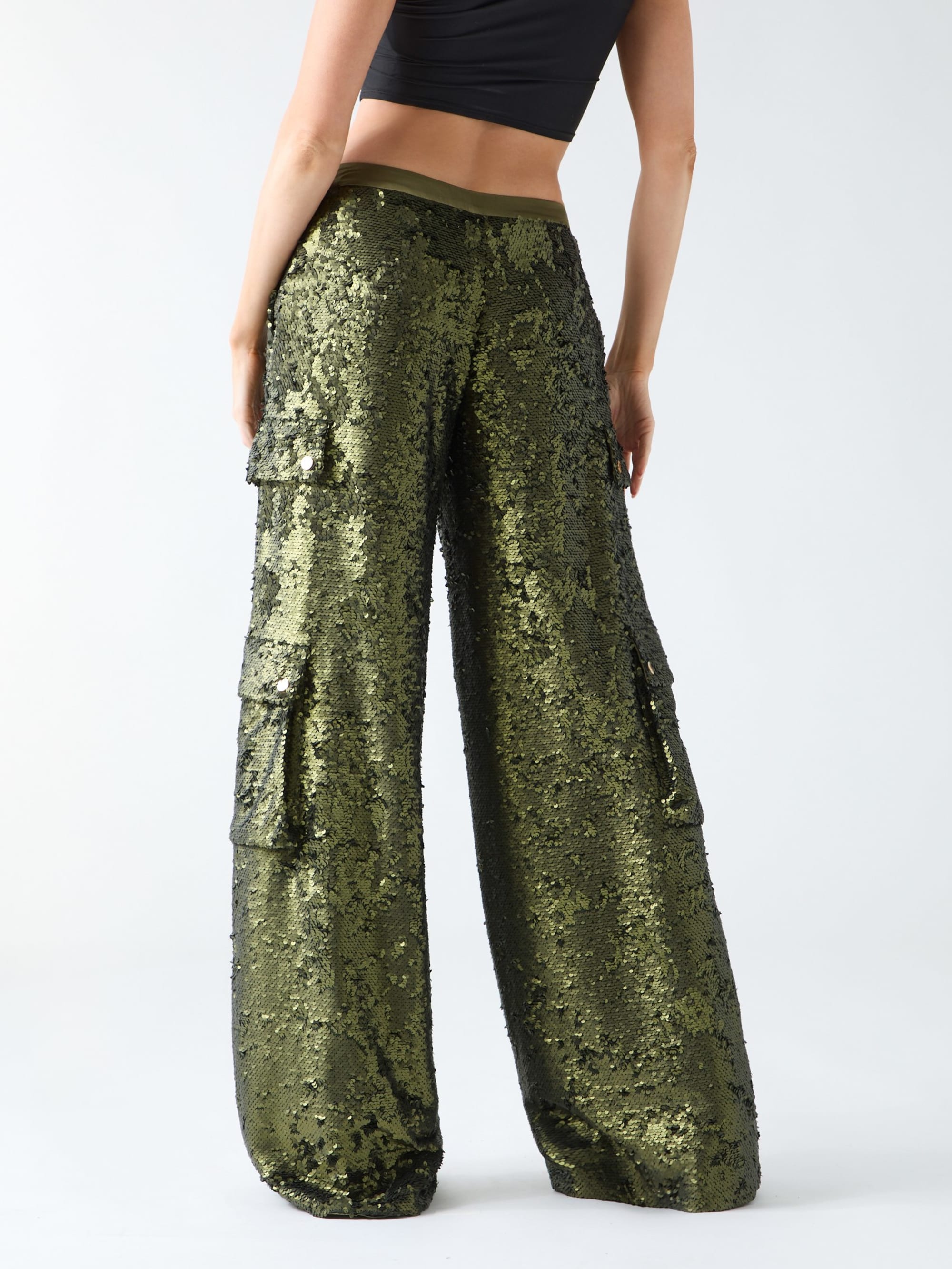 Army Olive Sequins