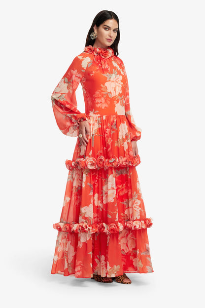 Saffron Peony Print