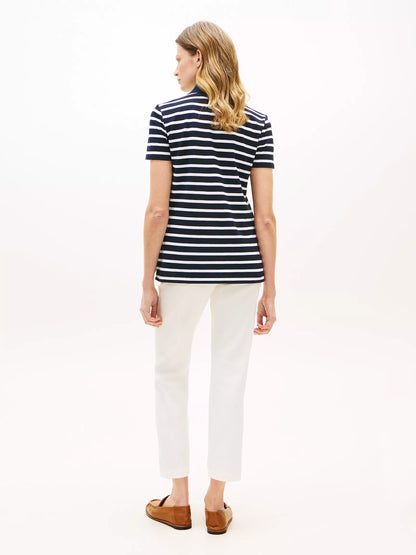 Navy Blue / White Stripe