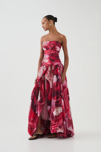 PRISMATIC FLORAL RED