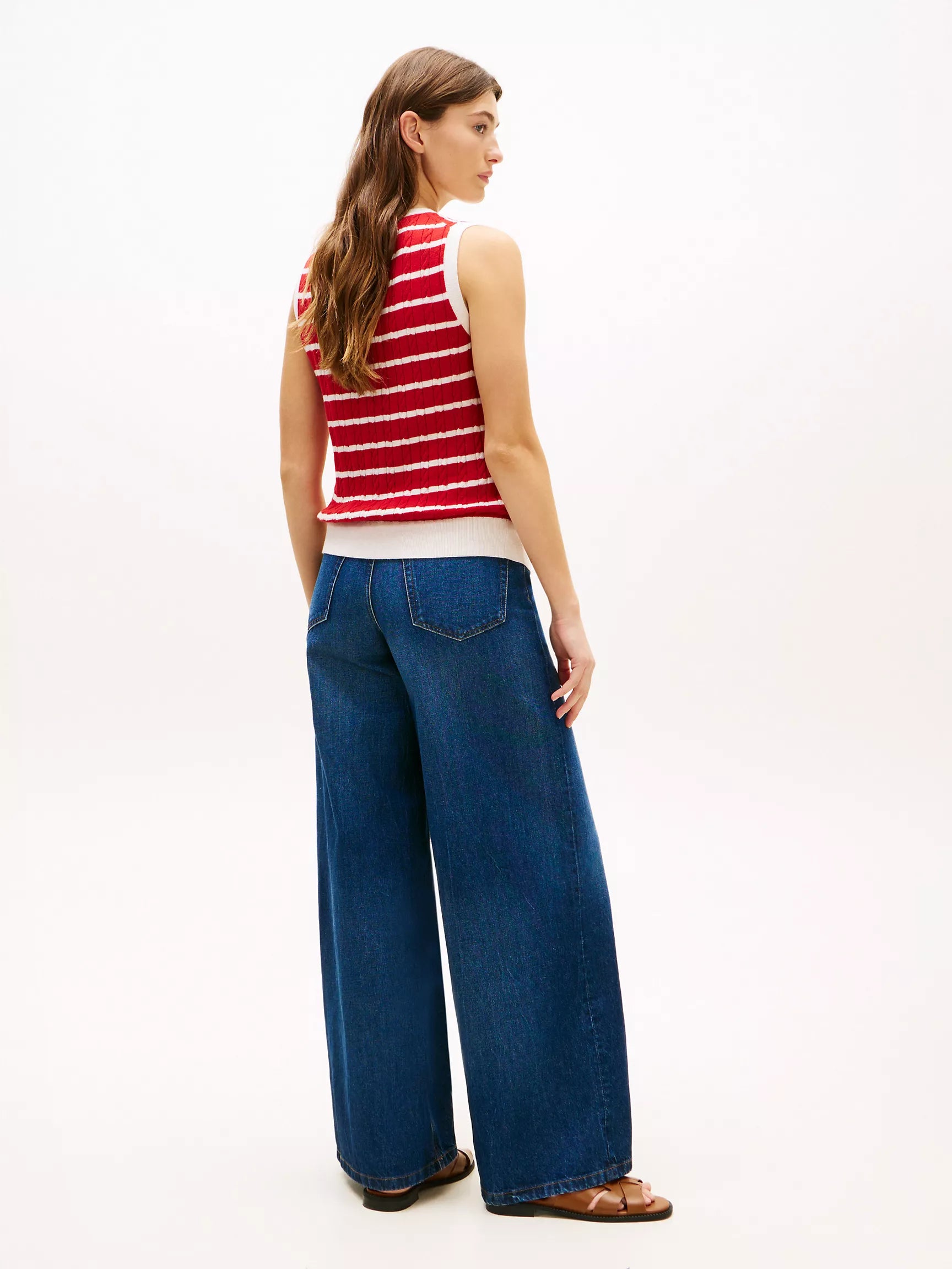 Red / Ecru Stripe