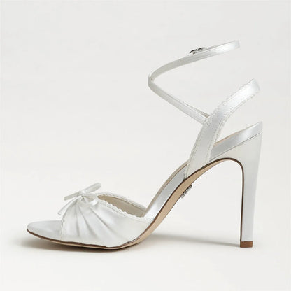 Bright White Satin Fabric