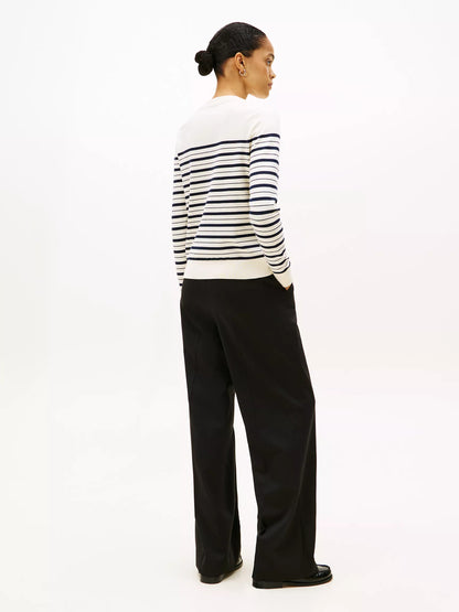 Dark Night Navy / Calico Multi Stripe