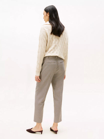 Beige Houndstooth