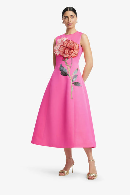 Peony Print in Fuchsia