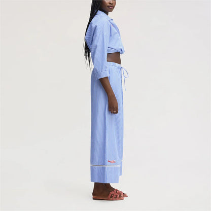 Periwinkle Shirting Stripe