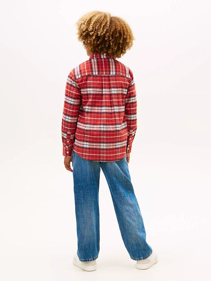 Terracotta Red Check