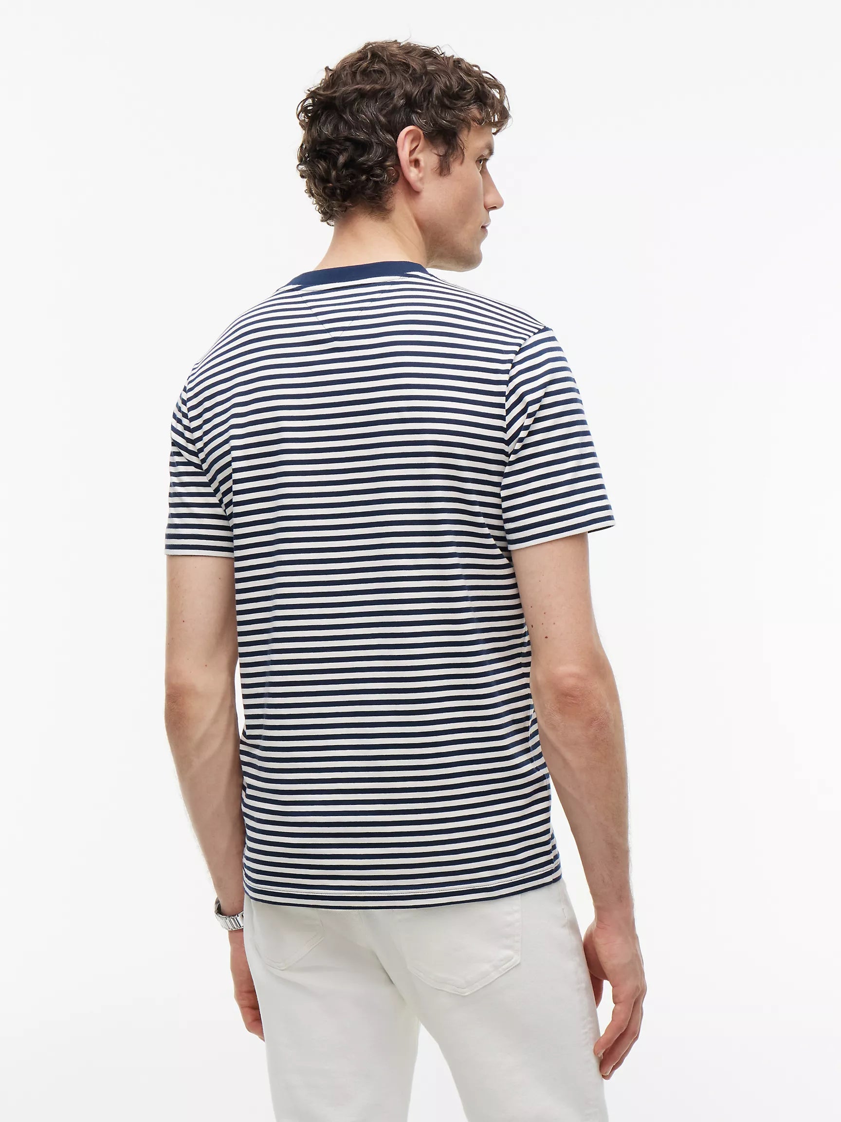 Carbon Navy/Ivory Petal Stripe