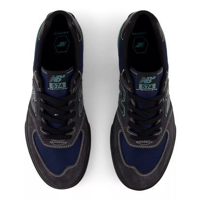 Faded Black With Faded Teal