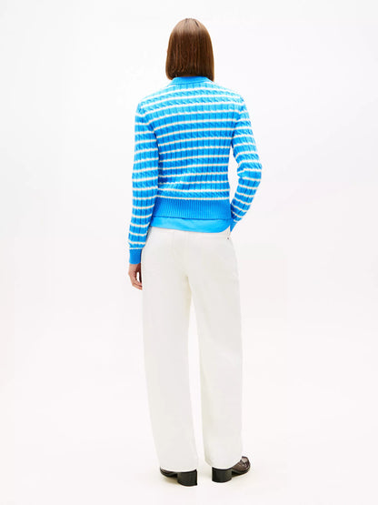 Mesmerizing/ Breezy Blue / Calico Stripe