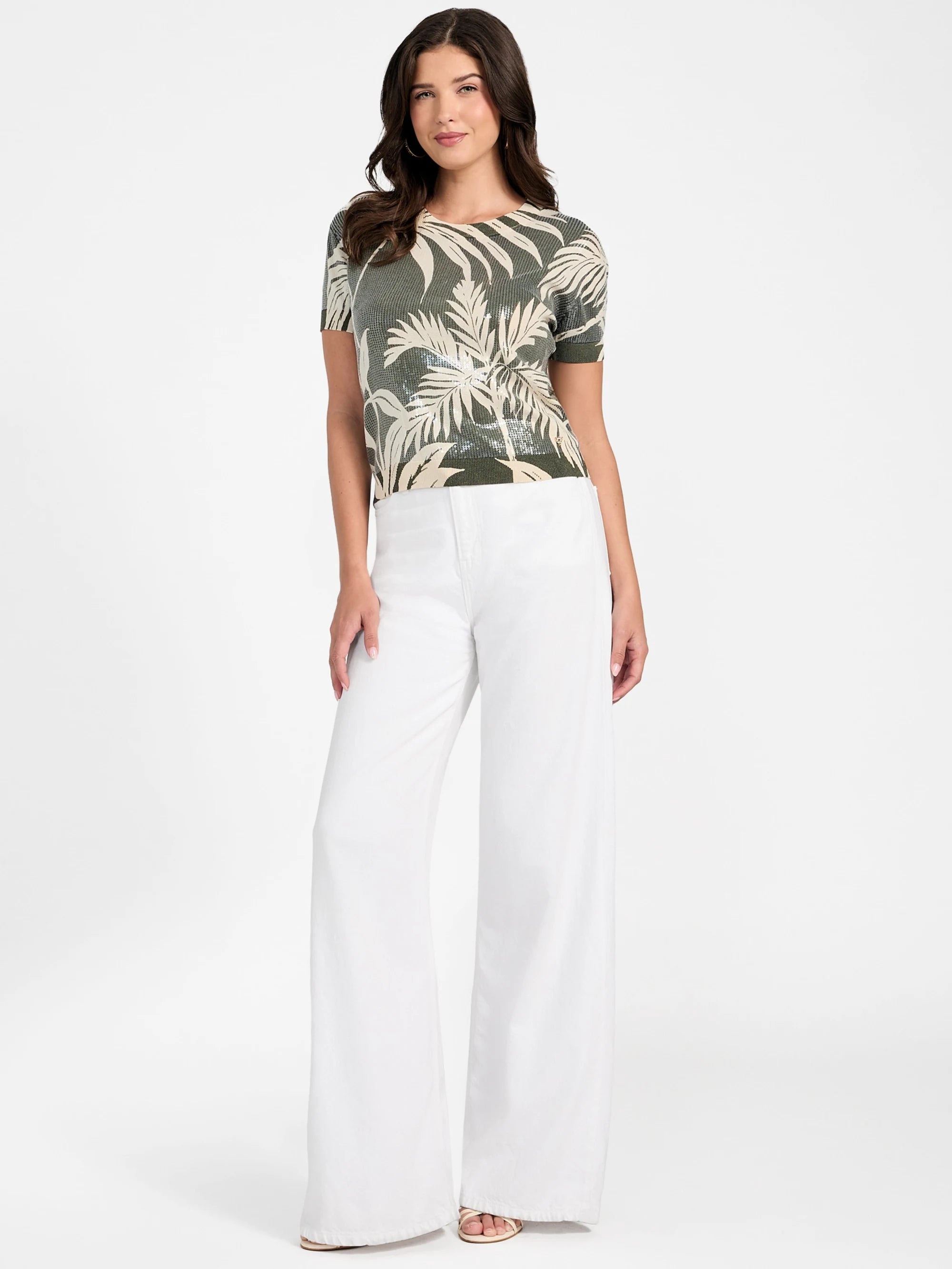 Forest Tropical Print Gre