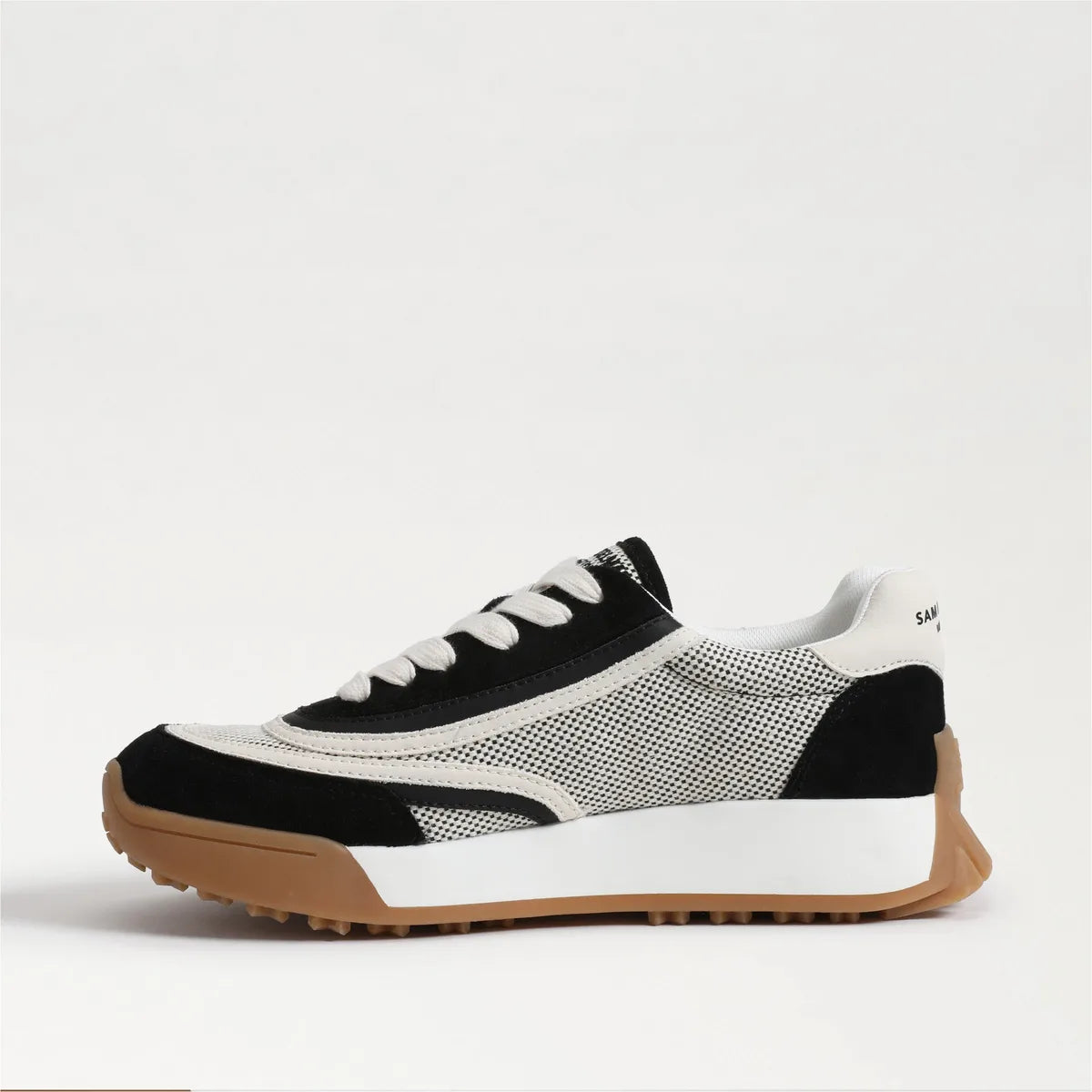 Black Suede/White Leather