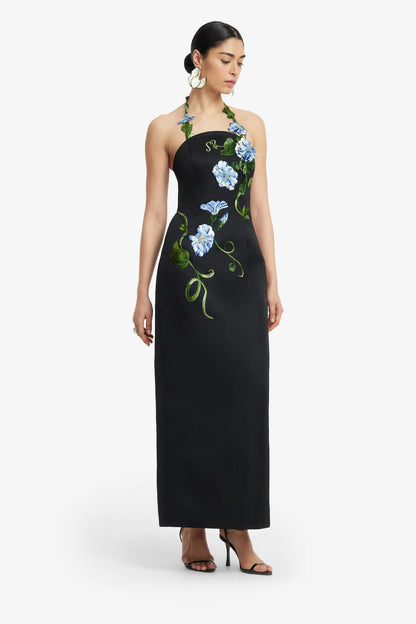 Vine Print in Ebony